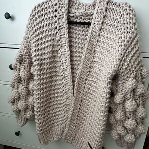 Vici Chunky Knit Cream Cardigan